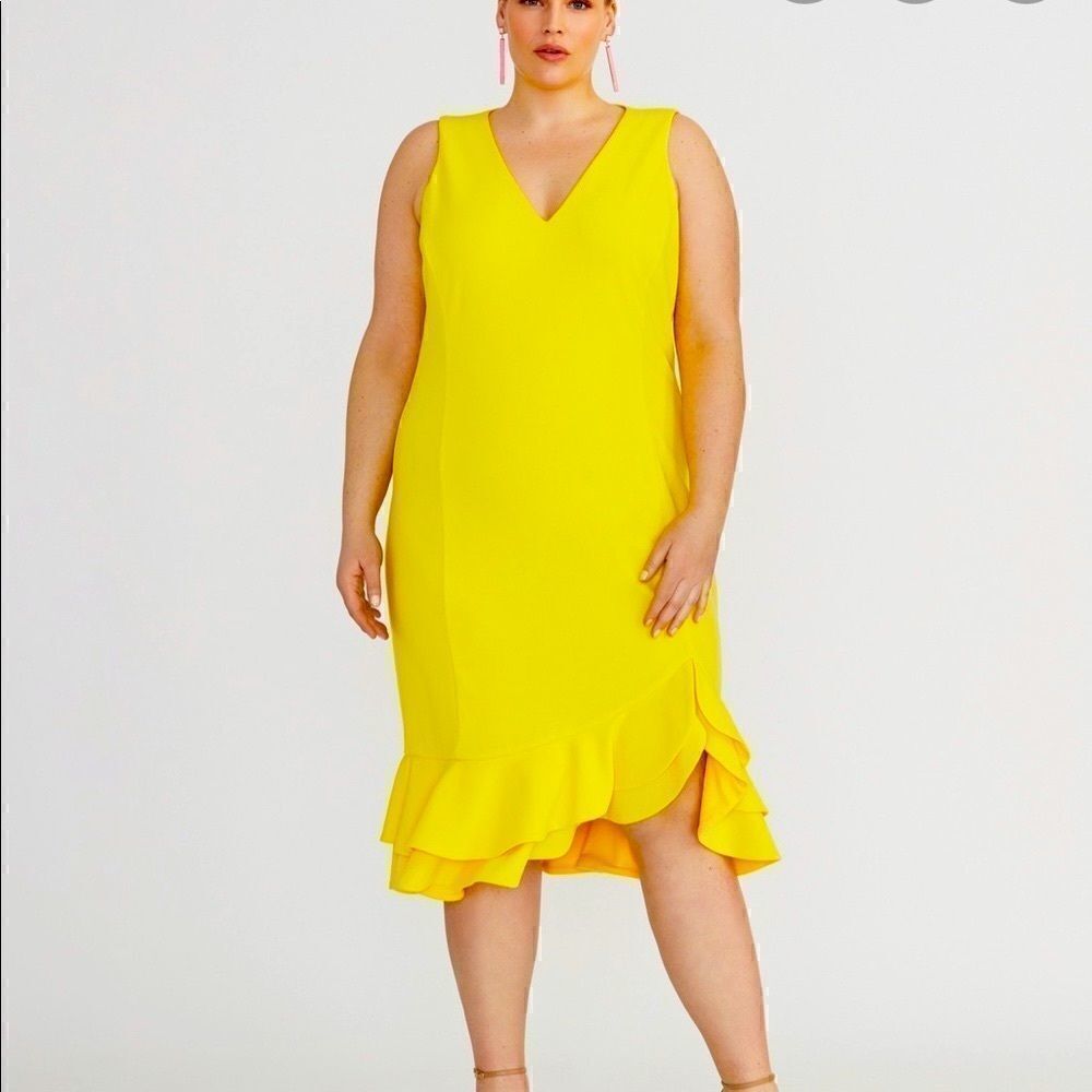 Rachel Roy Womens Blake Dress Sleeveless 24W